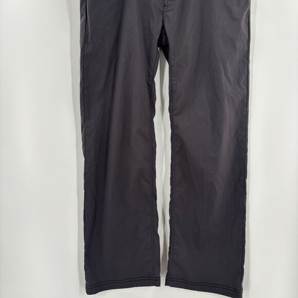Prana Mens 36x30 Dark Gray Slim Fit 5 Pocket Design Nylon Blend Pants - Picture 5 of 6